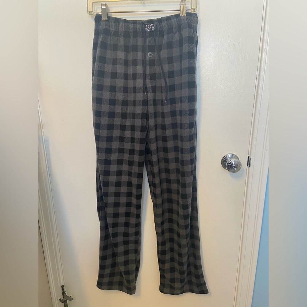 Men’s Small Joe Boxer Black/Gray Flannel Pajama Pants
